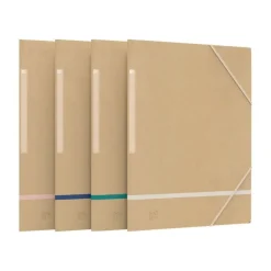 Oxford Touareg - Chemise à 3 rabats - A4 - pour 200 feuilles - disponible dans différentes couleurs krafts