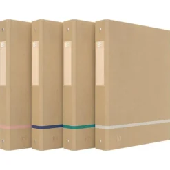 Oxford Touareg - Classeur à anneaux - Dos 40 mm - A4 - disponible dans différentes couleurs krafts