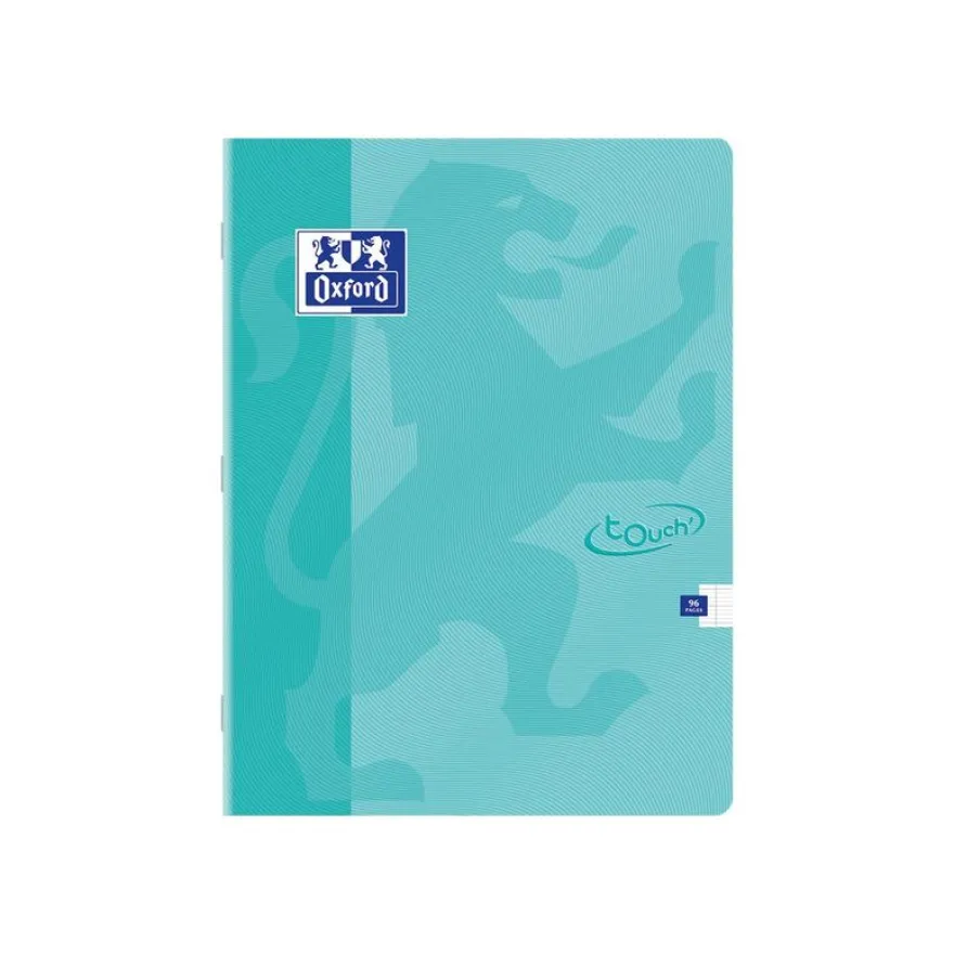 Oxford Touch - Cahier 24 x 32 cm - 96 pages - grands carreaux (seyès) - disponible dans différentes couleurs