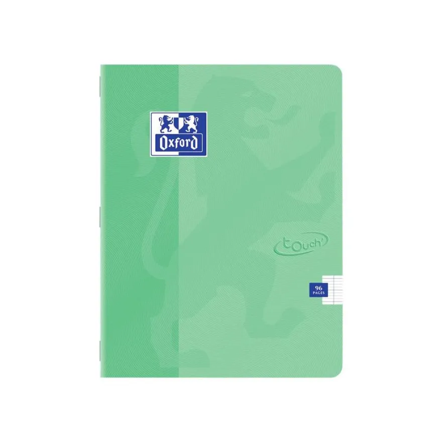 Oxford Touch - Cahier 17 x 22 cm - 96 pages - grands carreaux (seyès) - disponible dans différentes couleurs
