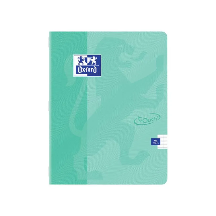 Oxford Touch - Cahier 17 x 22 cm - 96 pages - grands carreaux (seyès) - disponible dans différentes couleurs