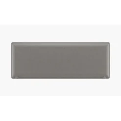 Panneau acoustique avec patine de fixation noir - L140 x 40 cm - Gris