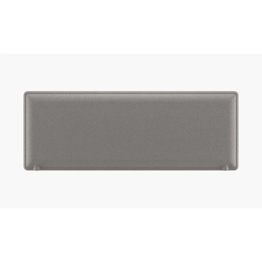 Panneau acoustique avec patine de fixation noir - L140 x 40 cm - Gris