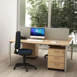 Panneau de séparation pour bureau bench Trend - L108 - gris alu