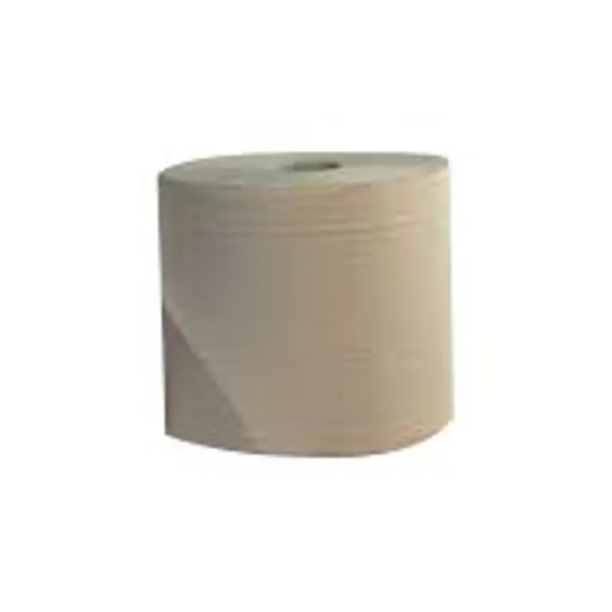 PAPECO - Rouleau d'essuie-mains chamois double épaisseur - 1000 feuilles - pack de 2