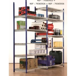 Paperflow Rang'Eco - Rack à étagère double accès - élément suivant 5 niveaux - 100 x 200 x 68 cm
