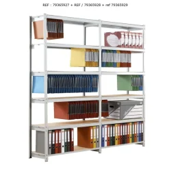 Paperflow Rang'Eco - Rack à étagère pour dossiers suspendus - élément suivant 6 niveaux - 100 x 195 x 37 cm