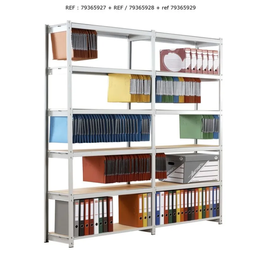 Paperflow Rang'Eco - Rack à étagère pour dossiers suspendus - élément suivant 6 niveaux - 100 x 195 x 37 cm