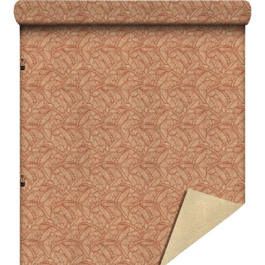Papier cadeau kraft recyclée lisse Jungle Terracotta - 70 cm x 50 m