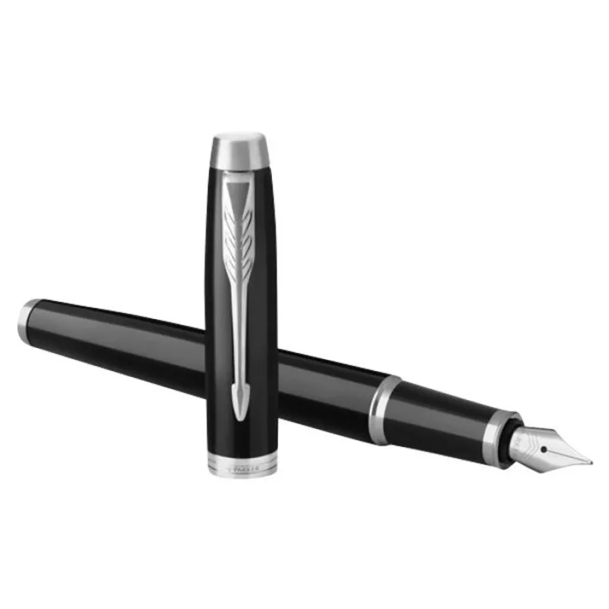 Parker IM - Stylo plume noir CT - pointe fine