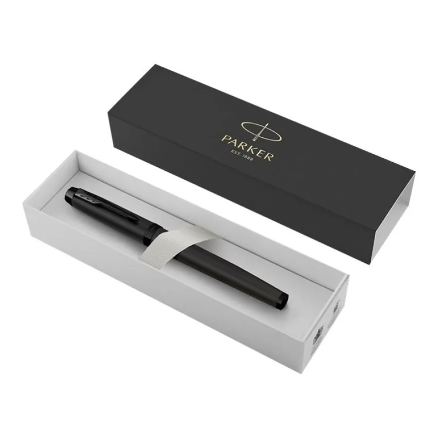 Parker IM Achromatic - Stylo plume noir mat - pointe fine