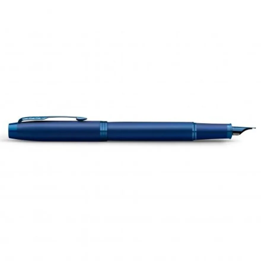 Parker IM Monochrome - Stylo plume bleu - pointe moyenne