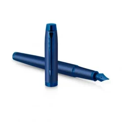 Parker IM Monochrome - Stylo plume bleu - pointe moyenne