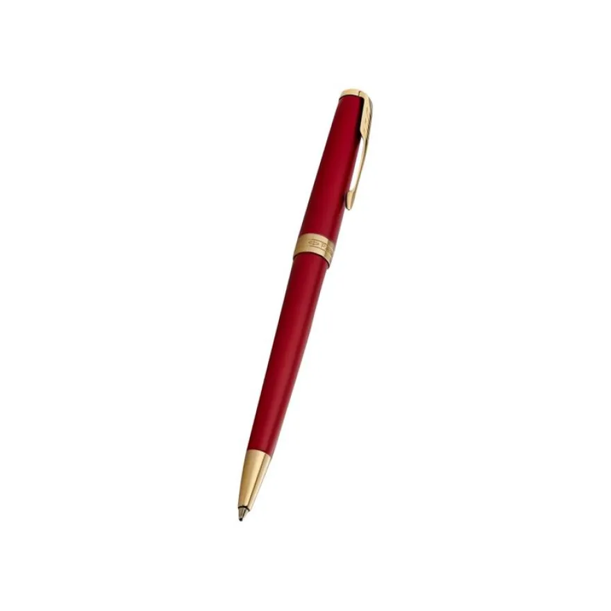 Parker Sonnet - Stylo à bille rouge laqué - encre noire