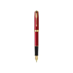 Parker Sonnet - Stylo plume rouge laqué - pointe moyenne
