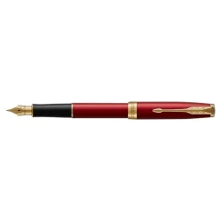 Parker Sonnet - Stylo plume rouge laqué - pointe moyenne