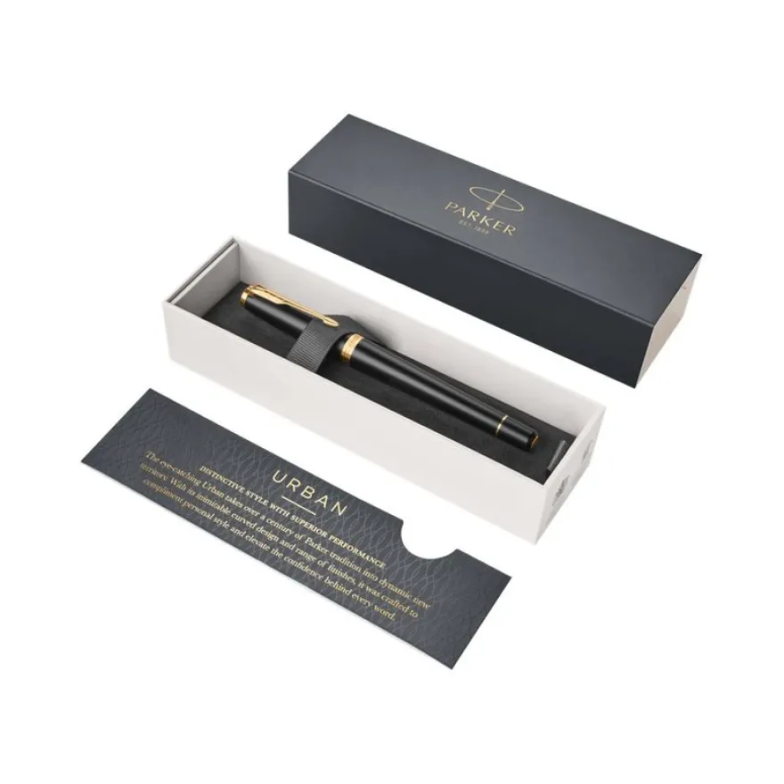 Parker Urban - Stylo plume noir mat GT - pointe fine