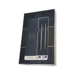 Parket Jotter - Coffret stylo plume + stylo à bille chromé - pointe moyenne