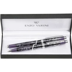 Parure bille + plume ENZO VARINI