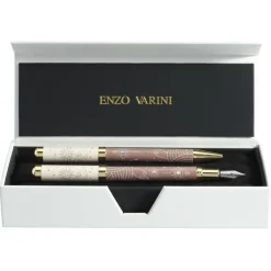 Parure bille + plume ENZO VARINI 