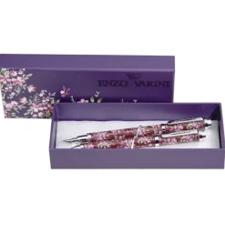 Parure bille + plume ENZO VARINI 