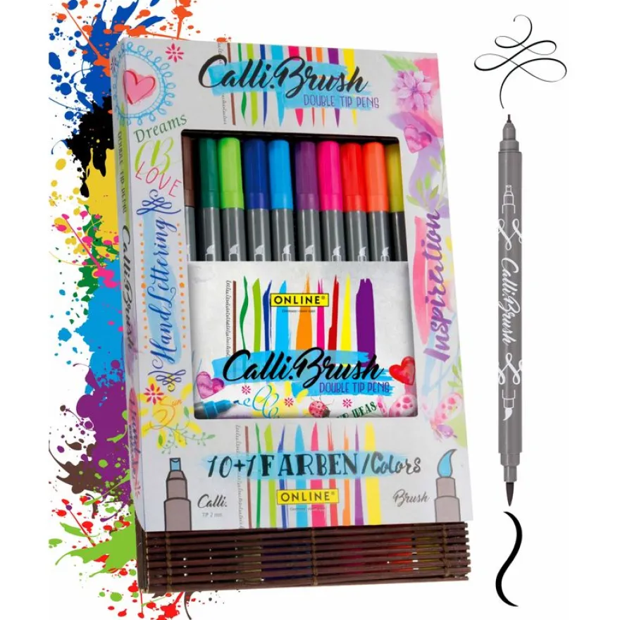 Parure de 10 feutres Calli.Brush