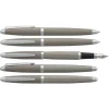 Parure plume + bille HECHTER PARIS "Alliance Rayures" coloris gris