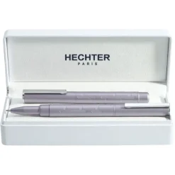 Parure plume + roller HECHTER PARIS "Silhouette Milky Way" coloris violet clair métallisé
