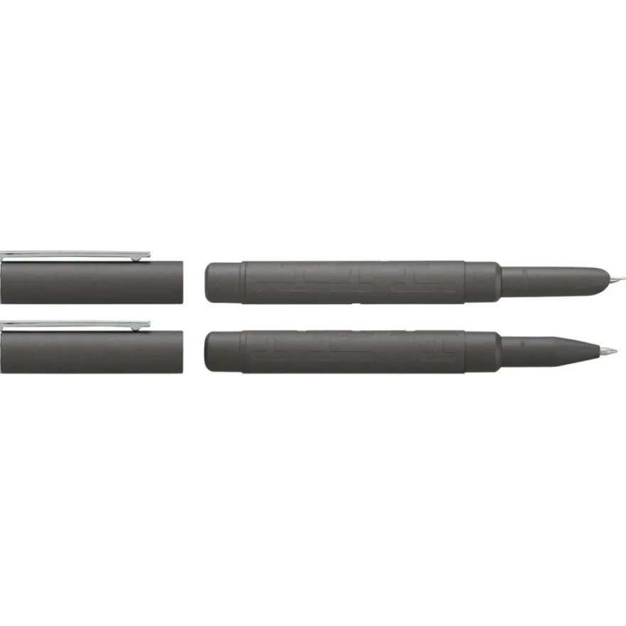Parure plume + roller HECHTER PARIS "Silhouette Milky Way" coloris gun métallisé