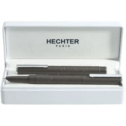 Parure plume + roller HECHTER PARIS "Silhouette Milky Way" coloris gun métallisé