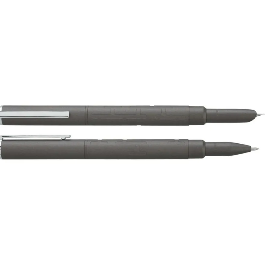 Parure plume + roller HECHTER PARIS "Silhouette Milky Way" coloris gun métallisé