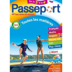 Passeport - Toutes les matières - De la 5e à la 4e - Cahier de vacances