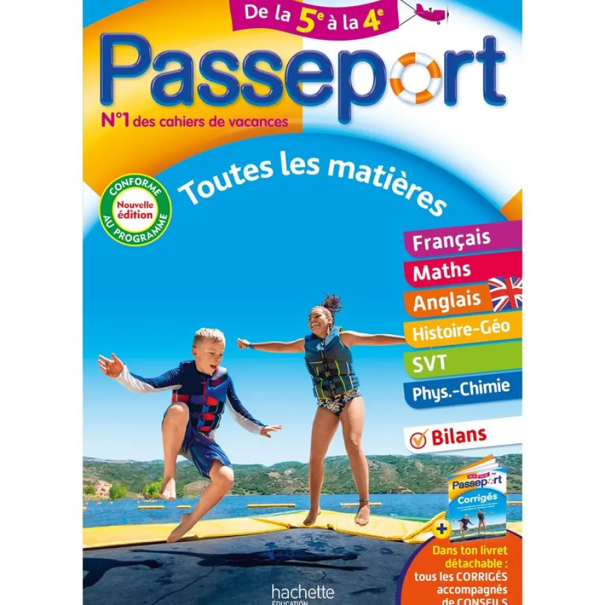 Passeport - Toutes les matières - De la 5e à la 4e - Cahier de vacances