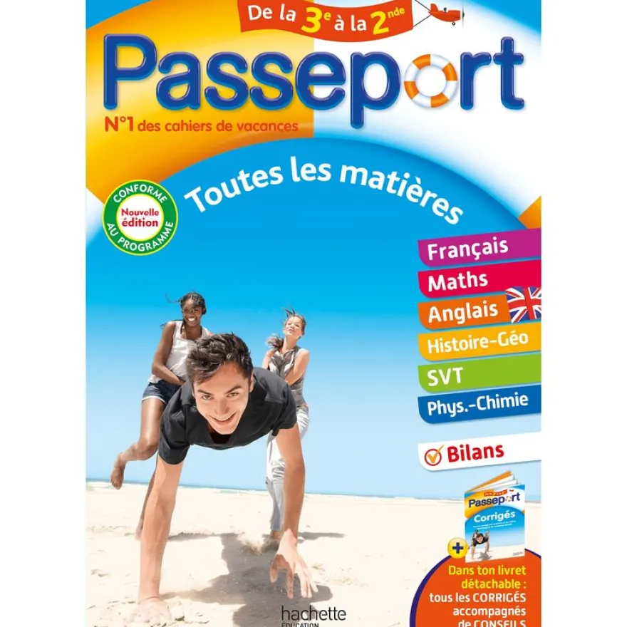 Passeport - Toutes les matières - De la 3e à la 2de - Cahier de vacances