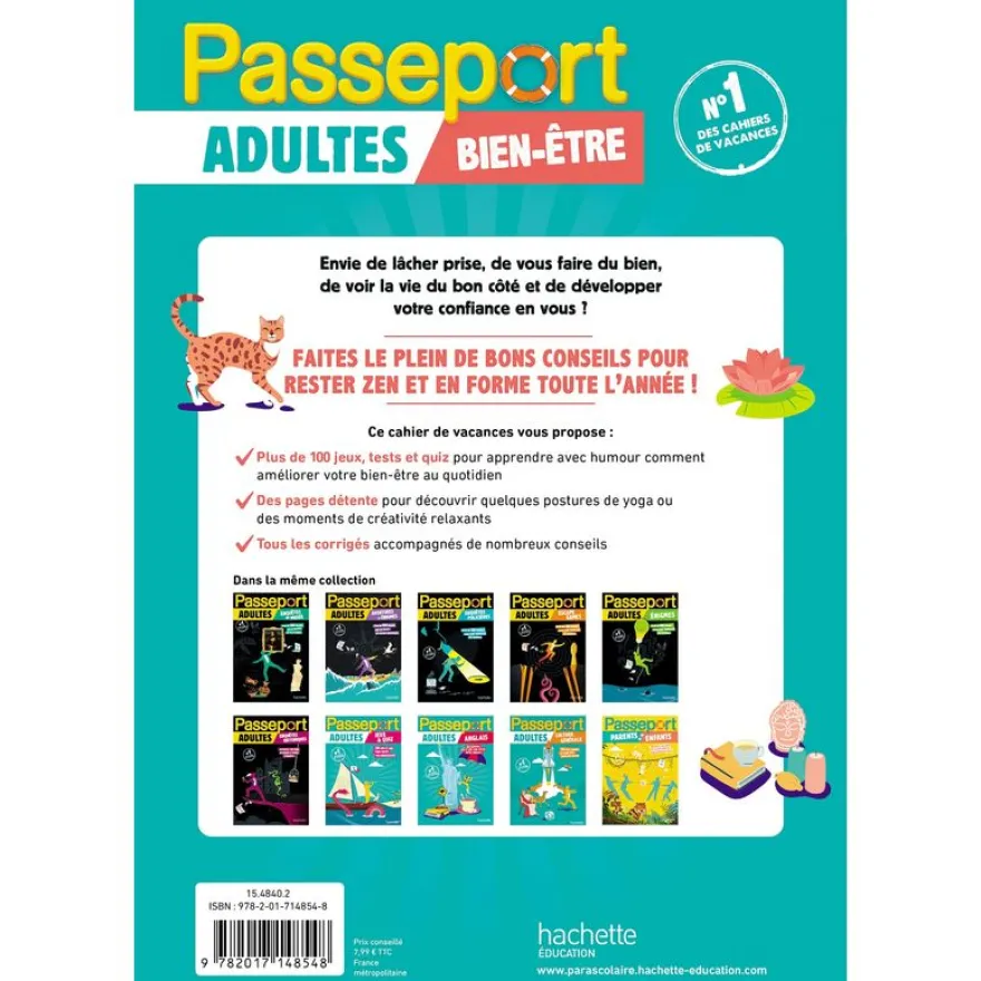Passeport Adultes - Bien-être - Cahier de vacances