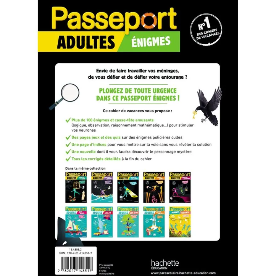 Passeport Adultes - Enigmes - Cahier de vacances