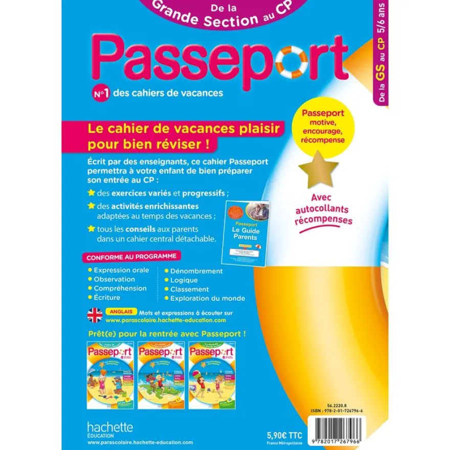 Passeport Maternelle - De la Grande Section au CP (5-6 ans)