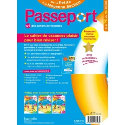 Passeport Maternelle - De la Petite à la Moyenne Section (3-4 ans) - Cahier de vacances
