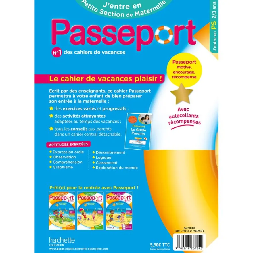 Passeport Maternelle - J'entre en Petite Section (2-3 ans) - Cahier de vacances