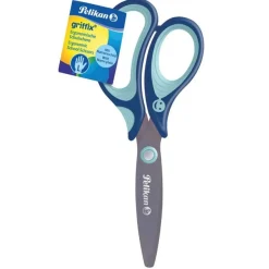 Pelikan - Ciseaux écolier Griffix - bleu - gaucher - 14 cm