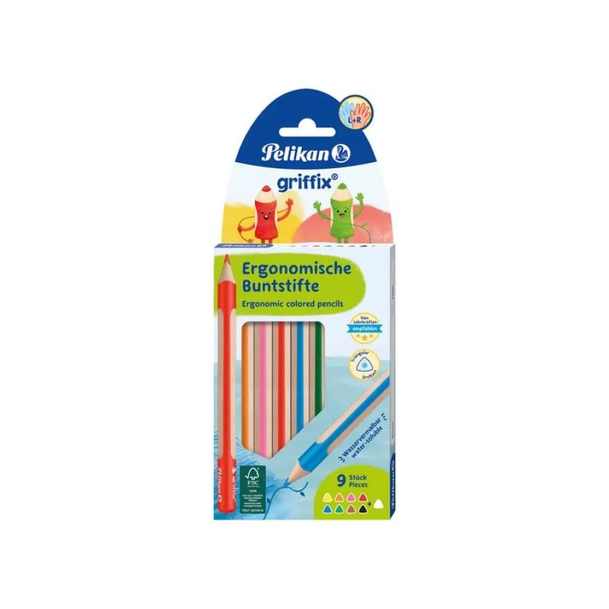 Pelikan Griffix - Crayon de couleur - couleurs assorties - 4 mm