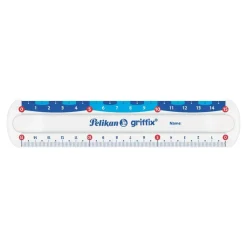 Pelikan Griffix - Règle - 15 cm - incolore - polystyrène