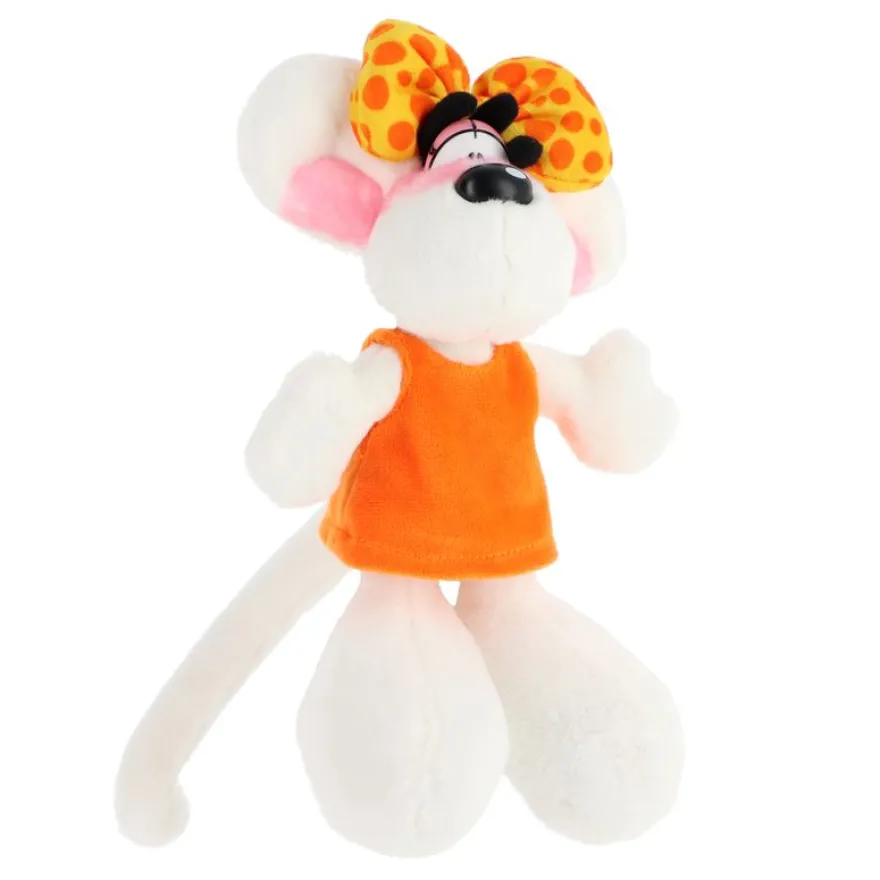 Peluche Diddlina en robe orange 20cm