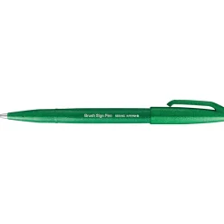 Pentel - Feutre pinceau à pointe souple - vert