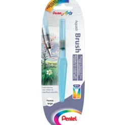 Pentel – Pinceau à réservoir d’eau – Pointe large – bleu