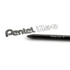 Pentel iZee - Pack de 4 stylos à bille rétractables - 1 mm - moyen - noir, bleu, rouge et vert