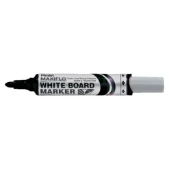 Pentel MAXIFLO - Brosse magnétique et 4 Marqueurs MAXIFLO - pointe ogive large - couleurs assorties