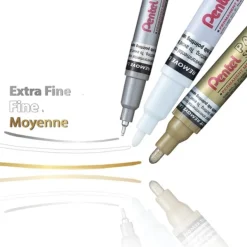 Pentel PAINT MARKER - Marqueur permanent - pointe fine - blanc