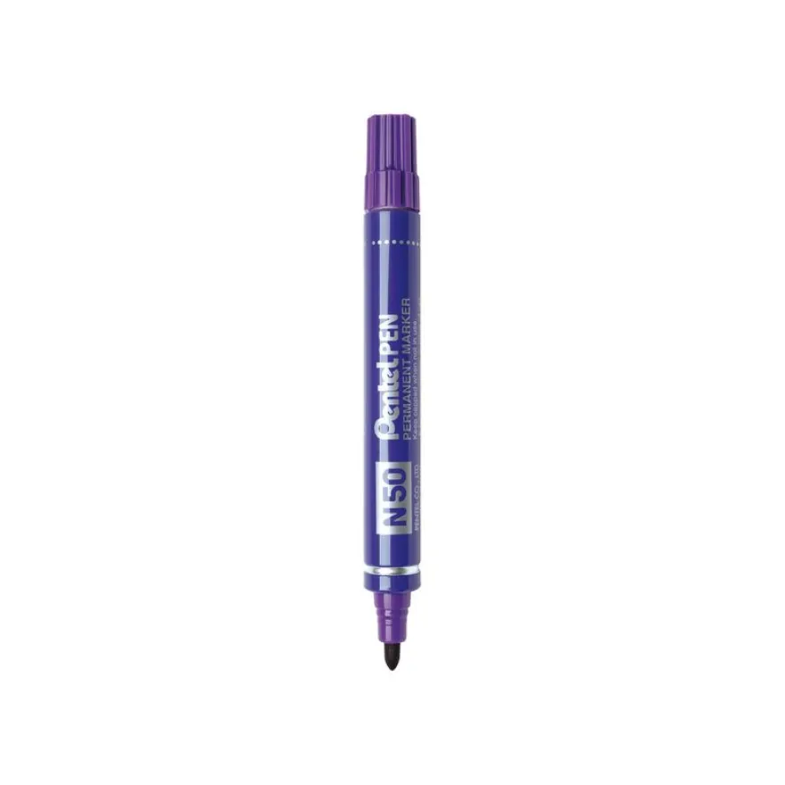 Pentel PEN N50 - Marqueur permanent - pointe ogive - violet