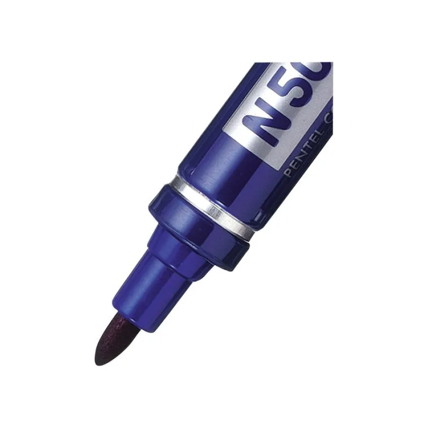 Pentel PEN N50 - Marqueur permanent - pointe ogive - bleu